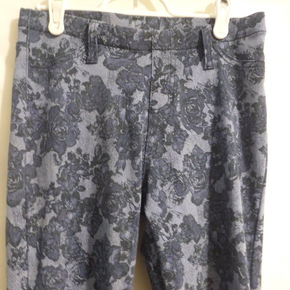 FADED GLORY, blue floral jeggings, size small, 4-6, BNWOT - Picture 5 of 14